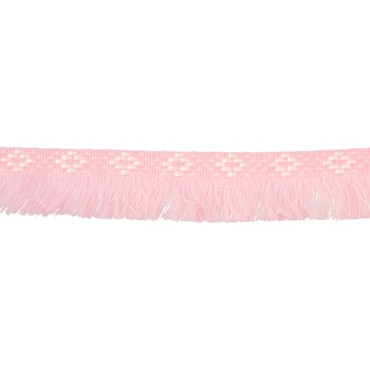 1 3/16" Diamond Jacquard Fringe Trim by Celebrate It